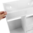 thumbnail image 3 of Raindrops  Wall-mounted Storage Rack Bathroom Decor Organizer over Toilet Shelf Shelves White, 3 of 7