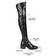 thumbnail image 5 of Journee Collection Womens Mariana Tru Comfort Foam Wide Calf Block Heel Over The Knee Boots, 5 of 7