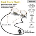 thumbnail image 7 of ChainsHouse Glasses Strap Chain for Women Men Black Chains Sunglasses Eyewear Holder Jewelry Gift, 7 of 7