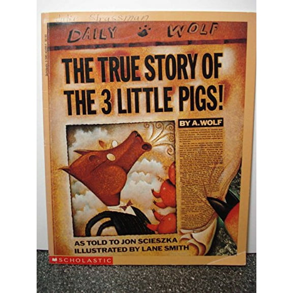 Pre-Owned The True Story of the 3 Little Pigs (Paperback) 0590454951 9780590454957