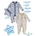 thumbnail image 2 of Duck Duck Goose Newborn Baby Boy's Coveralls - 2 Pack Sleep and Play Quilted Baby Onesies (0-9M), 2 of 7