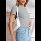 thumbnail image 4 of Camiseta de Corta Y2k Gris XL, 4 of 8