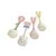 thumbnail image 1 of Cuchara de sopa redonda de cerámica de 4 piezas for niñas, cucharas for niños con mango corto, cucharas pequeñas de cerámica for postre o juego de sopa, coloridas, 1 of 6