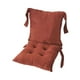 thumbnail image 1 of Cojín para silla, tapete para silla con respaldo y correas, cojín ergonómico para asiento Marrón, 1 of 9