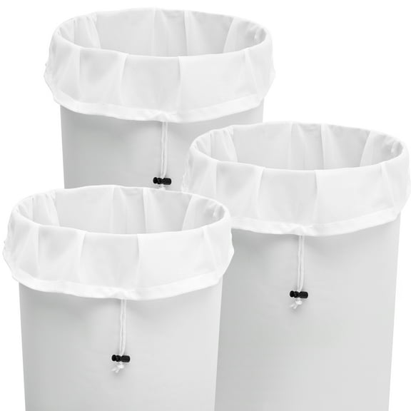 Lieonvis 3 Pcs Brew Bags,Mesh Strainer Bag, Reusable Extra Large Mesh Bag for Home Brewing for Beer,Nut,Milk,Cold Brew,Fruit Wine Press Drawstring Straining Brew in a Bag (26" x 22")