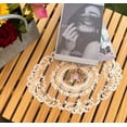 thumbnail image 4 of Queilt 2PACK Beige Retro French Style Lace Placemats Fashionable Embroidered Cup Mat vase mat, 4 of 5