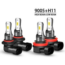 For 2010-2018 Chevrolet Equinox LED Headlight Bulbs 9005 H11 High/Low Beam 6000K White 4pcs,x3