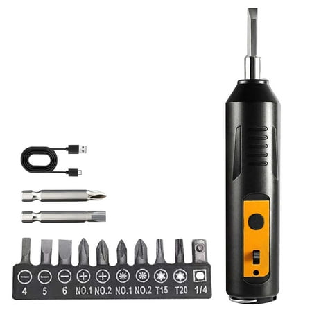 

Brushless Electric Screwdriver Household Small Function USB Rechargeable Watch Heads Nut Driver Set 1/4 5/16 Hex Driver Handle Set Metal with Keys 5/16 Wing Nut Driver Screw Driver Bit Set