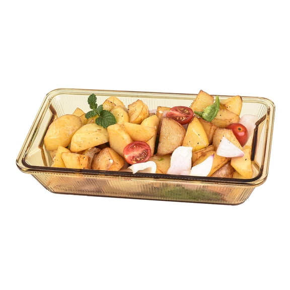 SharpChef Serve N' Store Rectangle Glass Bakeware, Durable Borosilicate Glass Baking Dish, Oven, Microwave, Freezer and Dishwasher Safe, 2.6 qt / 2.5 L