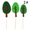thumbnail image 2 of Coxeer Cake Topper Set Felt Plant Cute Cake Pick Cupcake Decoration Stick for Birthday, 2 of 10