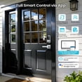 thumbnail image 5 of Veise Fingerprint Smart Lock with Keyless Entry, App Control, Digital Keypad, Auto Lock, Waterproof, Easy Installation, Satin Nickel, 5 of 11