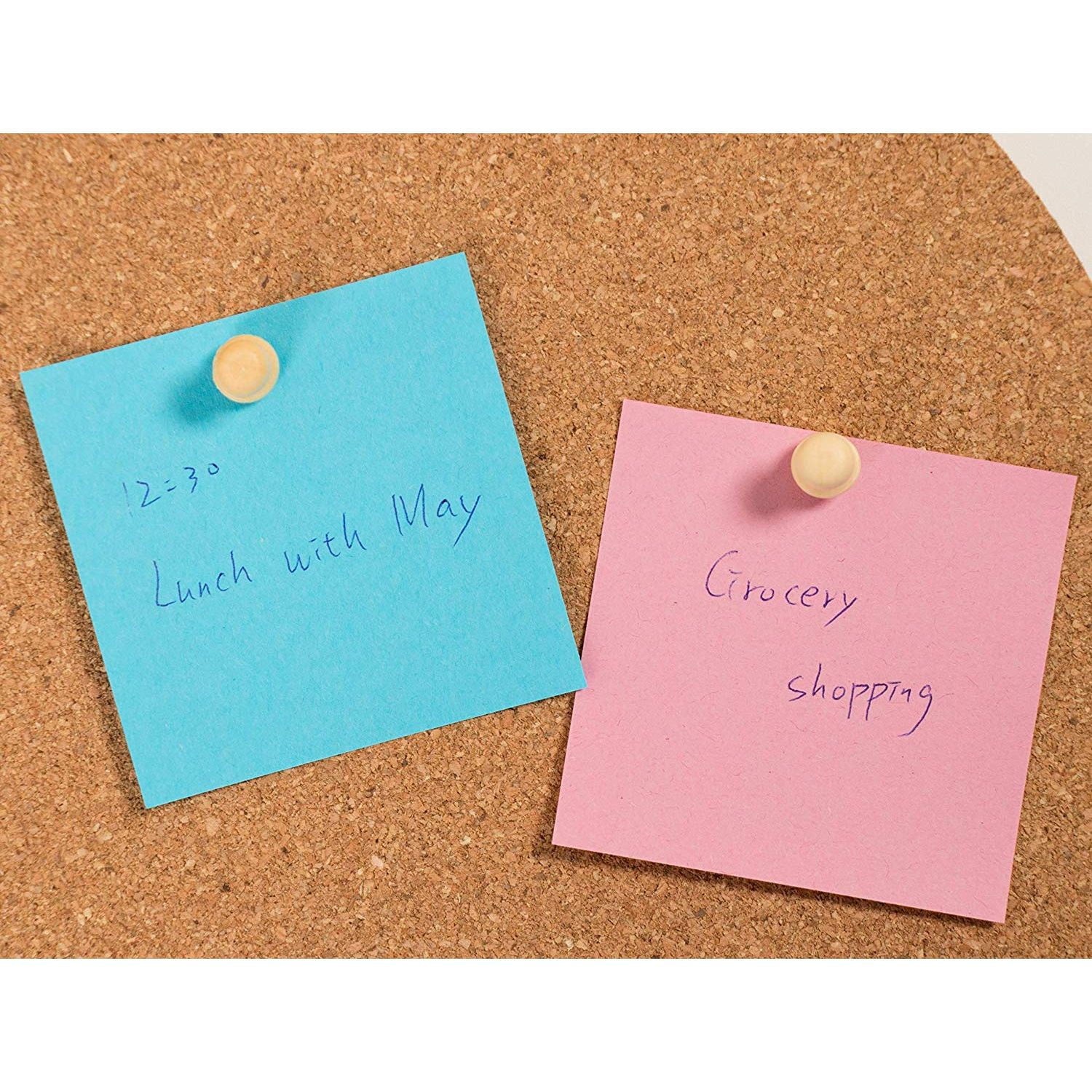 Push Pin 200Pack Wood Push Pins, Thumb Tacks, Map Pins, for Office School Bulletin Board