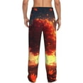 thumbnail image 6 of Mens Pajama Pants, Golden Maple Sunset Tree Soft Sleep & Lounge Pants for Men, Cuteness Casual PJ Bottoms Pants with Pockets, 6 of 7