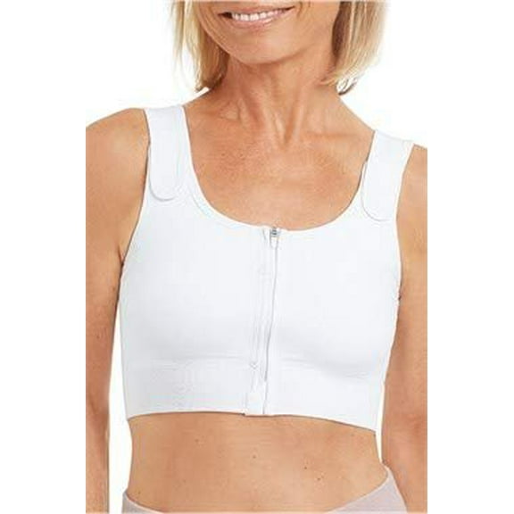 Amoena Pamela Seamless Post-Surgical Bra - White - 40/42