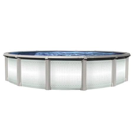 Lake Effect Pools Grand Cayman 21' x 52" Round Resin Protected Above Ground Swimming Pool