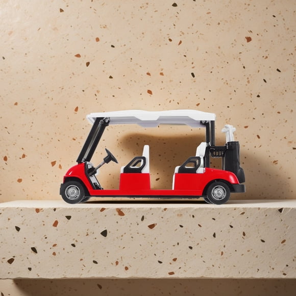 LABSERRON golf cart model collectible Golf Cart Model Alloy Red 1Set Collectible Office Desk Ornament