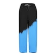 thumbnail image 4 of WILLBEST Pantalones Casuales para Mujer, de Pierna Ancha, Ligeros, de Cintura Alta, Ajustables, con Nudo y Bolsillos, para Uso Diario. Mediana, 4 of 4