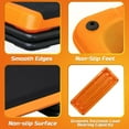 thumbnail image 4 of BOBOKY 43 Inch Aerobic Step Platform, Adjustable Fitness Stepper with 4 Risers, Home Gym Cardio Strength Training Equipment,Orange, 4 of 14