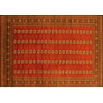 thumbnail image 1 of Ahgly Company Machine Washable Indoor Rectangle Oriental Yellow Industrial Area Rugs, 2' x 5', 1 of 4