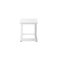 thumbnail image 2 of Afuera Living Modern Aluminum Patio Side Table in Powder Coated White, 2 of 8