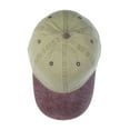 thumbnail image 4 of NYFASHION101 Unisex Adjustable 6-Panel Low-Profile Baseball Cap LOW100- Washed Khaki/Purple, 4 of 4