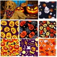thumbnail image 4 of Papapt Dog Bandanas - Fall Dog Bibs | Pumpkin and Ghost Pet Scarf for Boys and Girls | Premium Durable Fabric | Orange Dog Bandana for Small and Large Dogs /#J02, 4 of 12