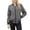 Gray, variant on Women's Bomber Lightweight Jackets Full Zip Up with Pockets Casual Fall Jacket Windbreaker with Pockets