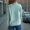 thumbnail image 7 of Kmdttou Up to 40% off! Women's Loose Knit Sweater Long Sleeve Top/Shirt on Clearance!, 7 of 7