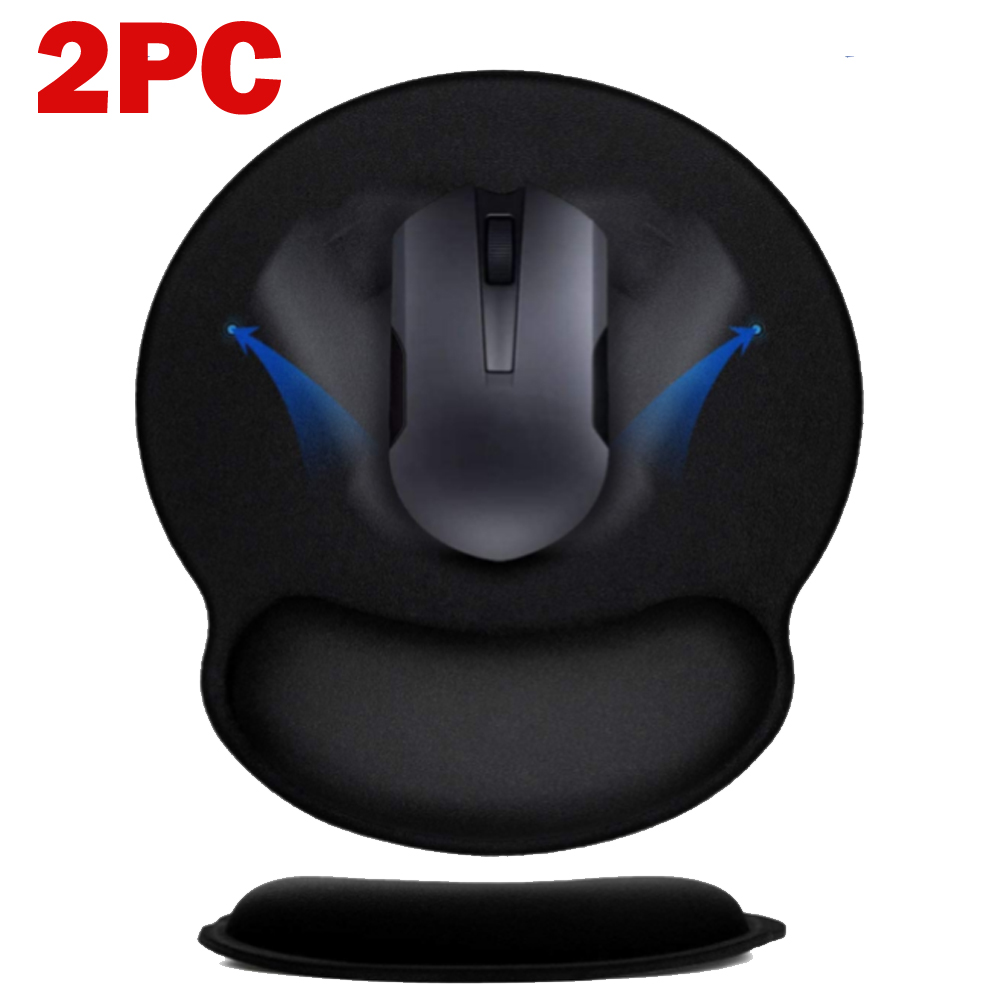 Ergonomic Mouse Pad with Wrist Rest Support, Round Gaming Mousepad with