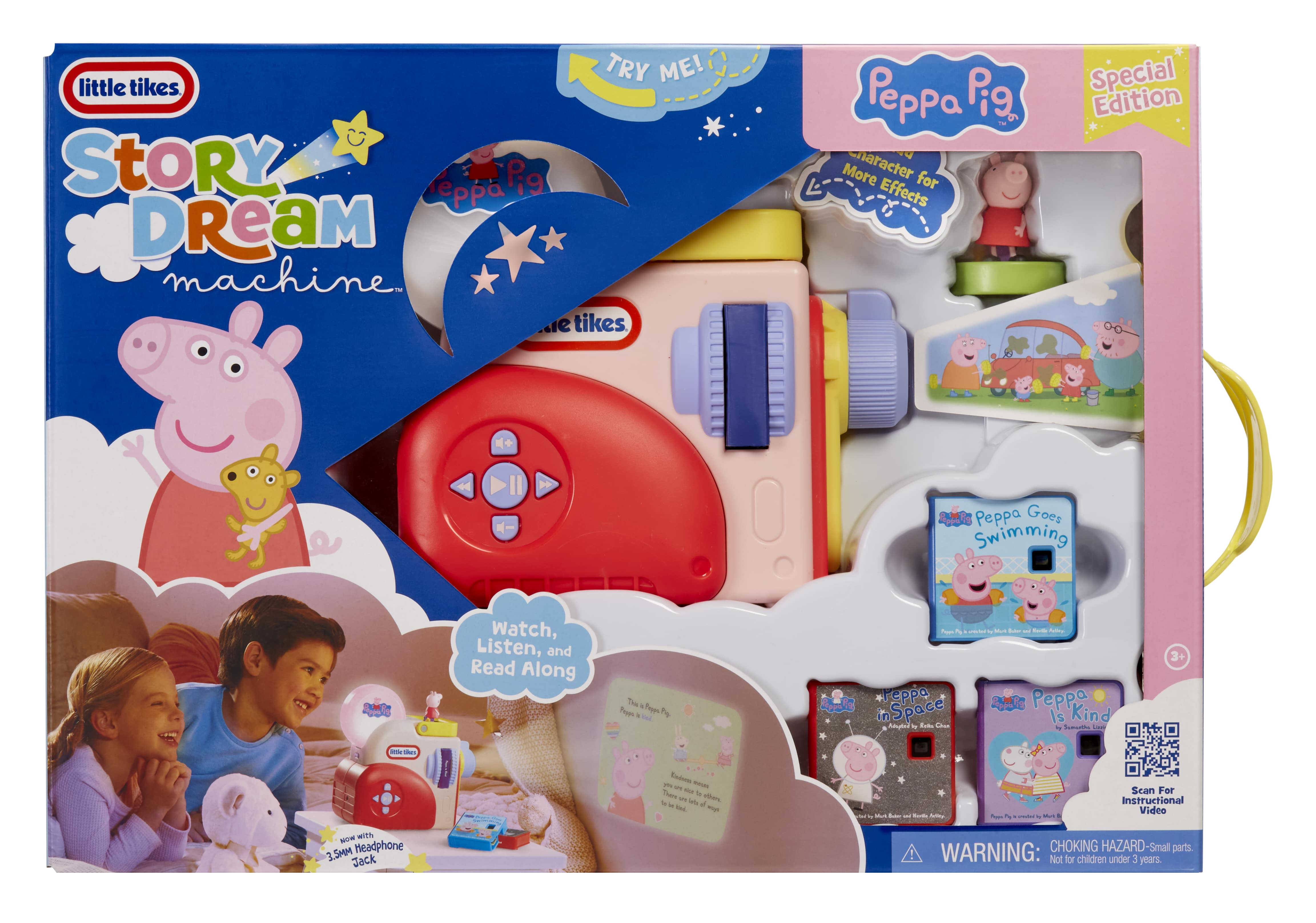 Little Tikes Story Dream Machine Peppa Pig Special Edition Storytime Audio Books, Toy Character, Gift Ages 3+