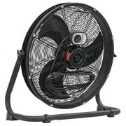 Caterpillar® Fan 20 High-Velocity 4-Speed Shroud Metal Floor Fan, 5200 CFM, Black