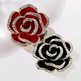 thumbnail image 4 of Sonducket Broche decorativo con forma de Camelia de hierro para mujer, adorno romántico elegante galvanizado para fiesta que no se desvanece Ropa, zapatos y accesorios Miscelánea Negro Sonducket AP018680-01B, 4 of 6