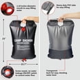 thumbnail image 2 of Comodidad sin esfuerzo al aire libre, bolsa de ducha solar que absorbe el calor, ideal para mochileros y pesca, 2 of 5