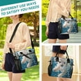 thumbnail image 5 of Ckdifva Cute Dog Swim Bubbles Cooler Bag Cooler Cooling Tote Lunch Bag Lunch Box Front Pocket with Shoulder Strap, 5 of 6