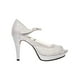thumbnail image 2 of SANDALIAS TACONES VESTIR LEON MUJER DAMA PLATA TEXTIL 9790 Leon 9790, 2 of 3
