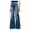 Dark Blue, variant on Cargo Jeans for Women Tummy Control Skinny Denim Pants Mid-Rise Stretch Jeans Women's Casual Loose Wide Leg Pants Dark Blue,3XL