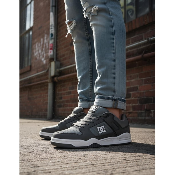 Tenis Dc Shoes Hombre Apex Gris Causal Skate gris 8 MX
