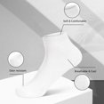 thumbnail image 5 of SERISIMPLE Women's Bamboo Socks Ankle Socks Thin, Comfortable, Lightweight, and Breathable Socks - 5 Pairs (White, Medium), 5 of 5