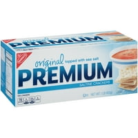 (2 Pack) Nabisco Premium Saltine Crackers, Original, 16 Oz
