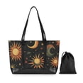 thumbnail image 7 of FORMRS Laptop Tote Bag for Women with 15.6" Computer Compartments Handbag, Sun Moon and Stars Pattern, 7 of 7