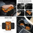 thumbnail image 5 of Renewold Deer Camo Hunting Forest 12 PCS Front Car Seat Covers Set with Car Steering Wheel Cover Seat Belt Strap Cover Armrest Pad Trash Bag Phone Holder Rearview Mirror Cover Cup Holder Key Chain, 5 of 7
