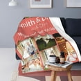 thumbnail image 4 of Personalised Blanket Custom Blanket with Collage Photos Text, Custom Soft Flannel Blanket for Family Friends Kids Couple, Personalized Gifts for Christmas Xmas New Year Birthday Wedding Anniversary, 4 of 6