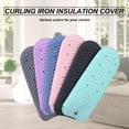 thumbnail image 6 of Heat Resistant Silicone Mat Pouch for Hair Straightener, Non-slip Travel Pad Cover for Curling & Flat Iron, Portable Styling Heat Mat Holder for Curler Wand and Hot Waver (Blue), 6 of 7