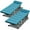 Blue&pad (2pack), variant on Slsy Cot, Folding Camping Cots for Adults, 75"L x 28"W Sleeping Cots, Portable Foldable Guest Beds Cot with 2-Sided Mattress & Carry Bag
