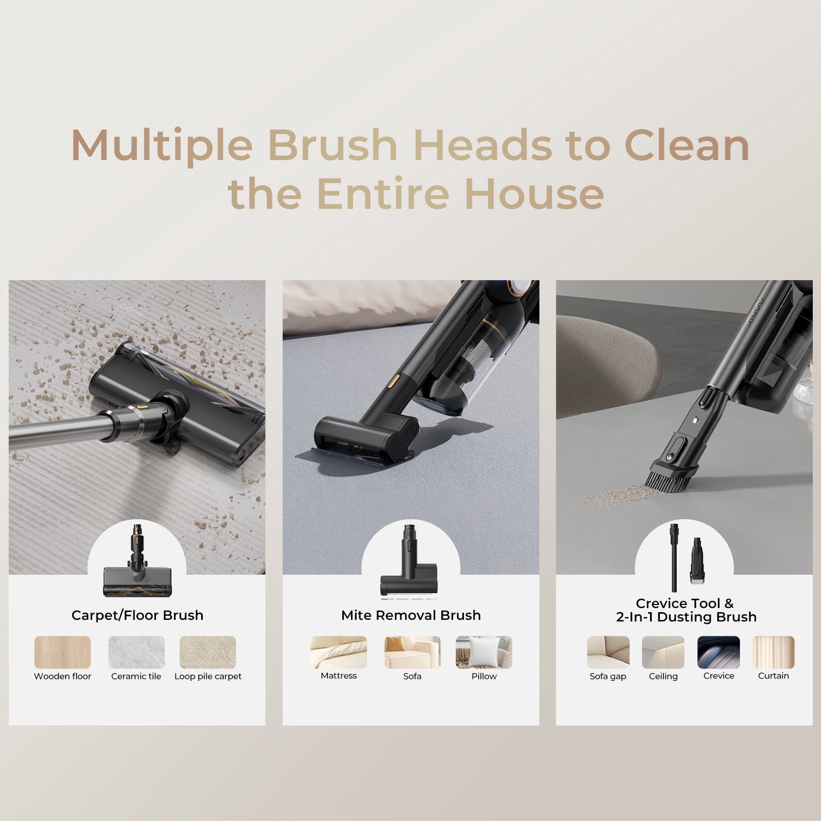 JIGOO V700 Station Cordless Stick Vacuum Cleaner with HEPA Auto-Empty System,33KPa, 55min Runtime, Anti-Tangle, Lightweight Upright Vacuum with LED Illumination for Home Hard Floor, Carpet & Pet Hair