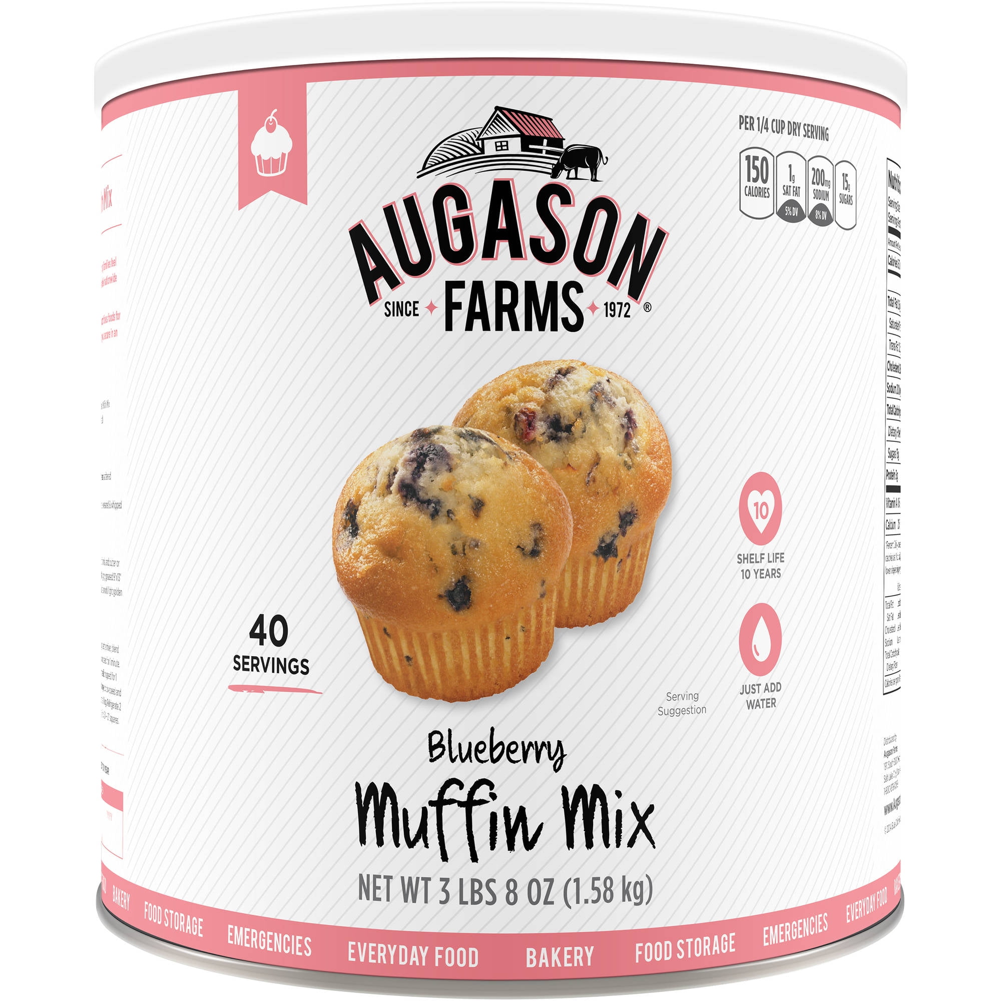 Augason Farms Emergency Food Blueberry Muffin Mix, 56 oz by Generic