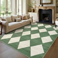 thumbnail image 2 of Hasoo Area Rug for Living Room 8x10 Distressed Washable Indoor Rugs Geometric Carpet for Bedroom, Green, 2 of 6