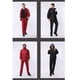 thumbnail image 4 of Chaqueta de lluvia impermeable para motocicleta para hombres, ropa de lluvia de cobertura de cuerpo completo de doble capa engrosada para ciclismo, rojo, M sidaley HA6115-07B, 4 of 6