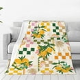 thumbnail image 1 of Balery Fruit Manta de Felpa Suave y Acogedora – Cobija de Franela Aterciopelada para Cama, Lavable y Cálida para Sofá, Mascotas, Transpirable-80"x60", 1 of 7