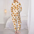 thumbnail image 6 of Goofa Yellow Biscuit Printed Women’s 2 Piece Pajama Set Super,Pajamas Women's Long Sleeve Sleepwear Soft Button Down Loungewear Pjs Lounge Set Nightwear-X-Large, 6 of 9